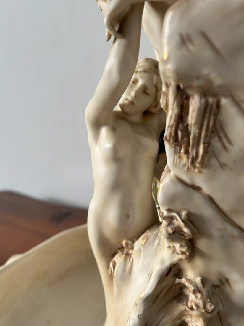 Sculpture of Lovers by Hampel for Royal Dux Bohemia - 8