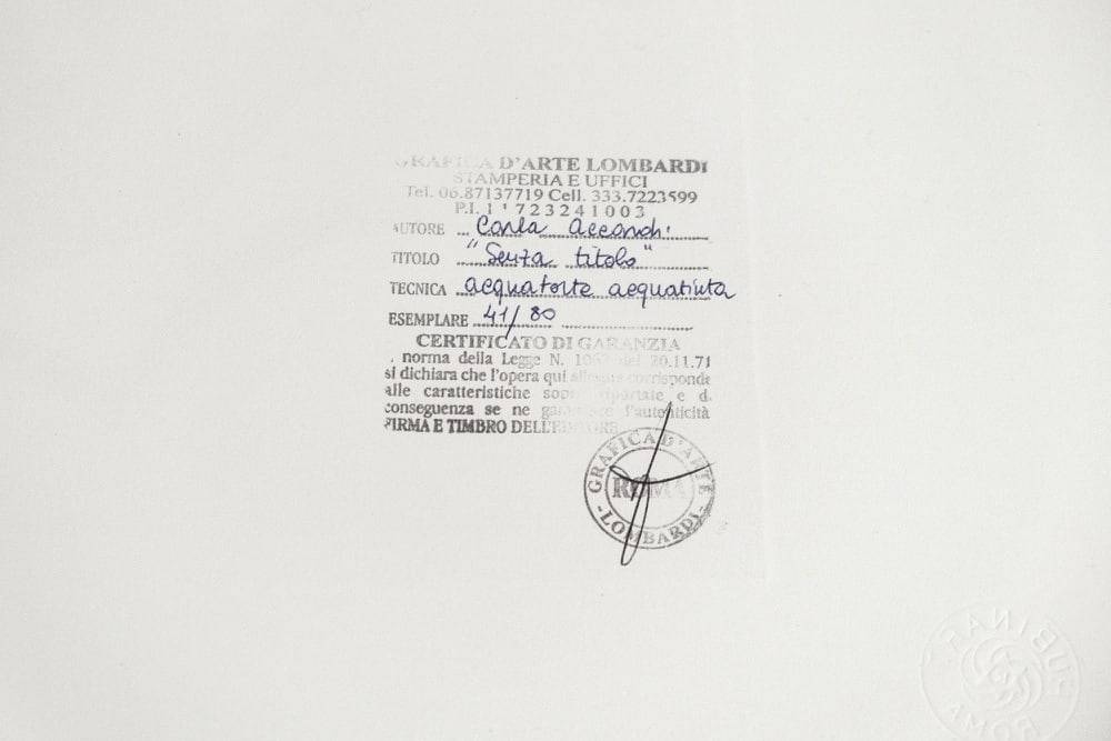 Etching and Aquatint by Carla Accardi - 2