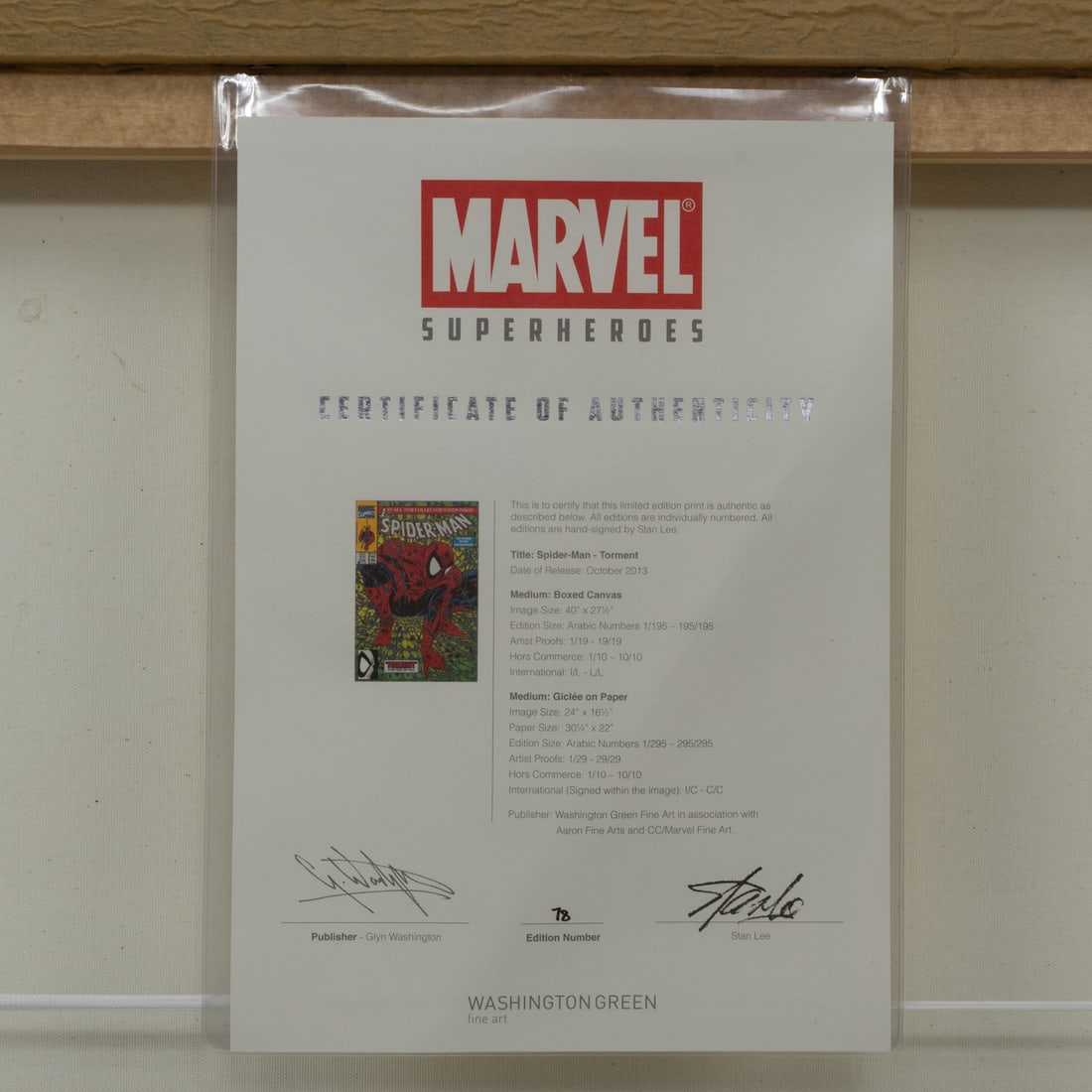 Stan Lee, Spiderman, Torment, Art Print - 8