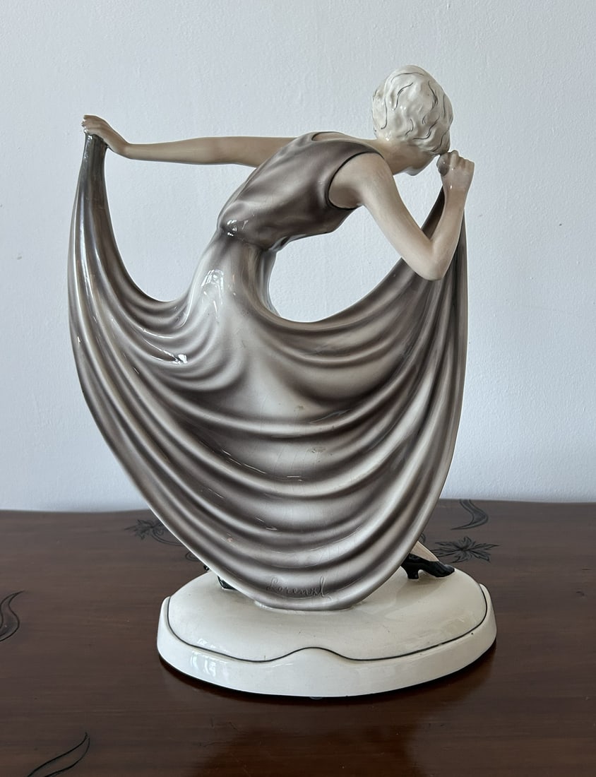 Dancer Sculpture by Lorenzl for Goldscheider Austria - 11