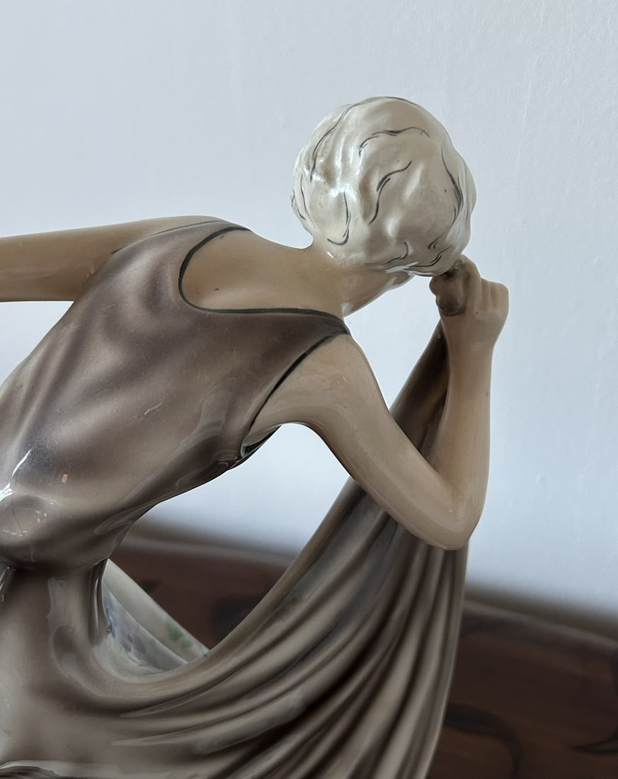 Dancer Sculpture by Lorenzl for Goldscheider Austria - 15