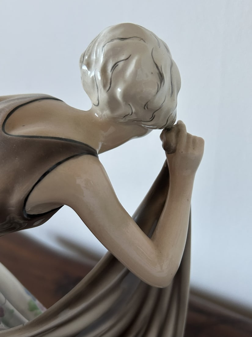 Dancer Sculpture by Lorenzl for Goldscheider Austria - 17