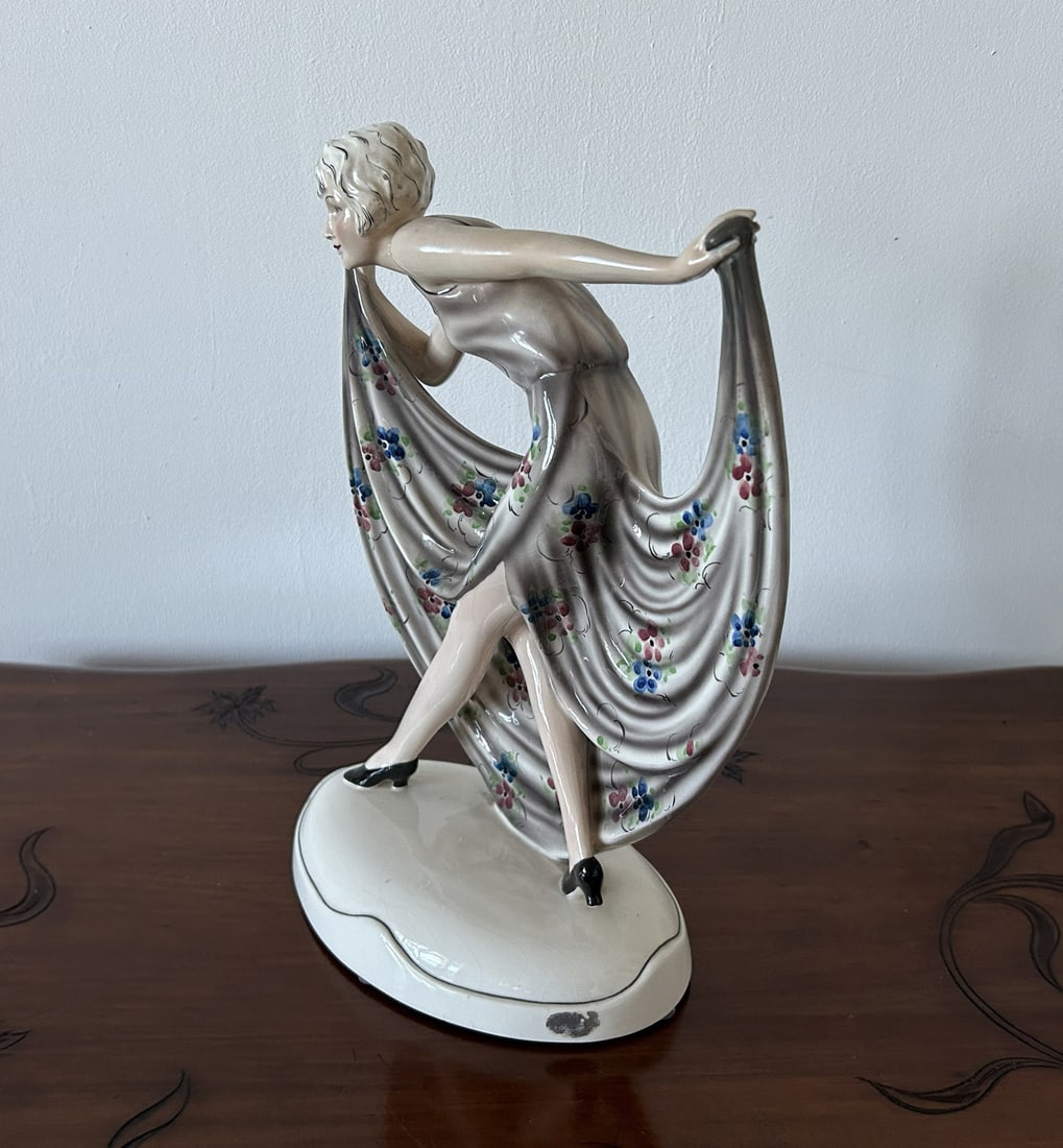 Dancer Sculpture by Lorenzl for Goldscheider Austria - 5
