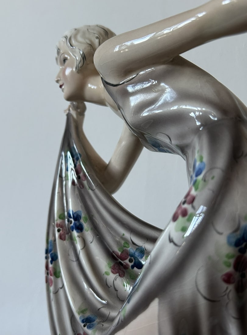 Dancer Sculpture by Lorenzl for Goldscheider Austria - 7