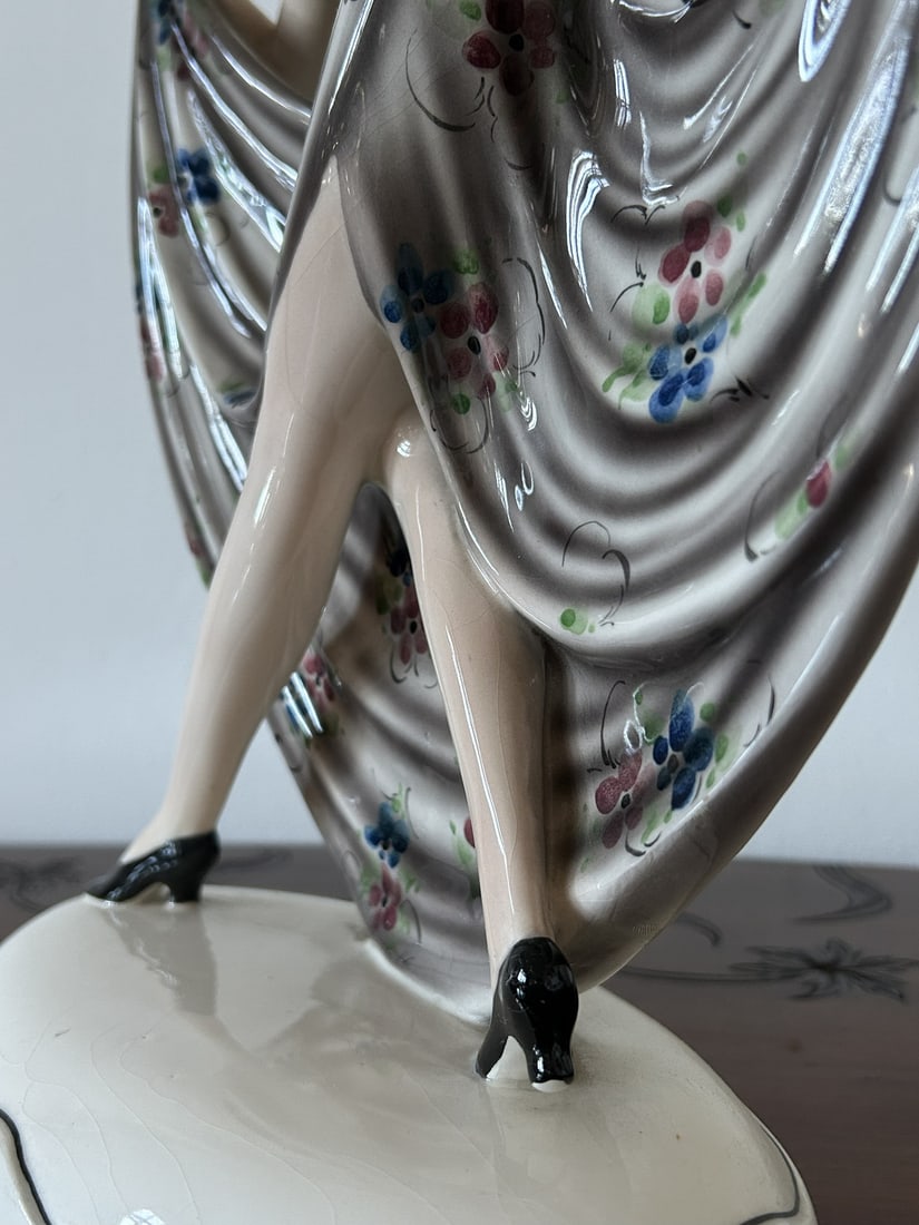 Dancer Sculpture by Lorenzl for Goldscheider Austria - 8