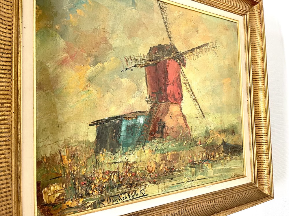 Roger Vandenbulcke, Windmill, 1950s, Oil on Canvas - 5