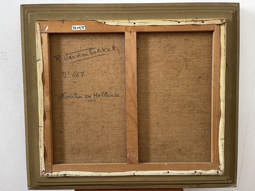 Roger Vandenbulcke, Windmill, 1950s, Oil on Canvas - 8