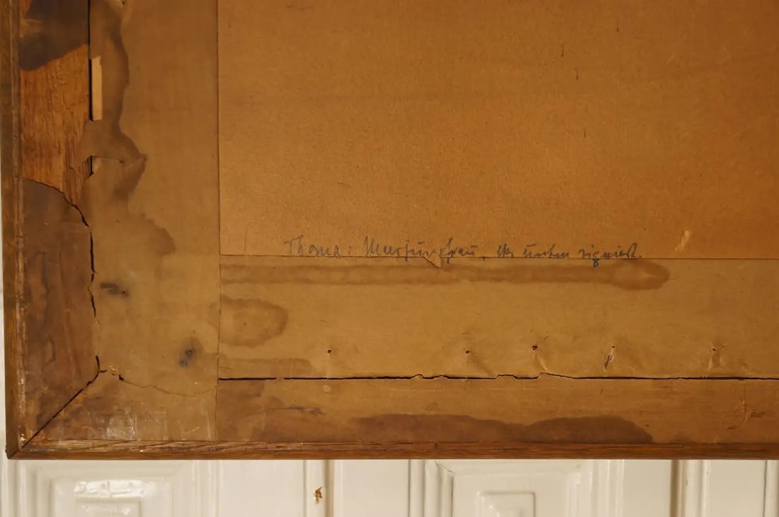 Hans Thoma, Mermaid, Color Lithograph, 1890, Framed - 2