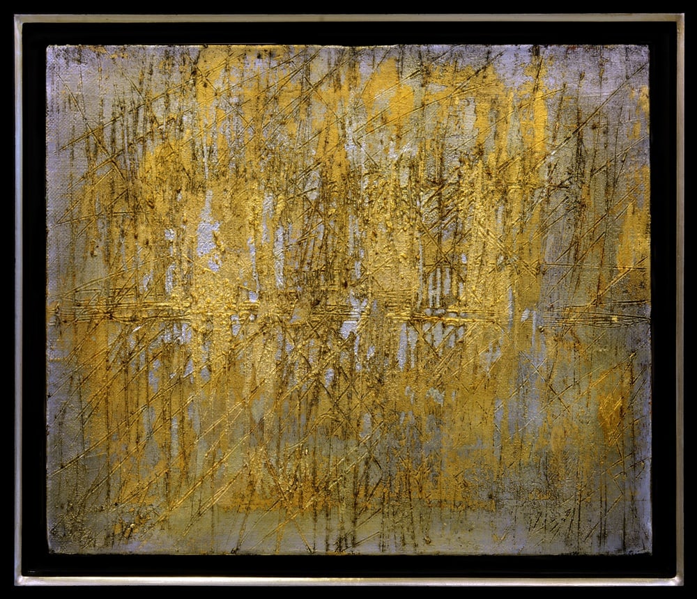 Lola Vitelli, Reflexes, Mixed Media, 2020: Reflexes by Lola Vitelli is an extraordinary artwork that combines technique and creativity. Created on canvas, the surface was sculpted with a high-thickness modeling paste, then precisely engraved