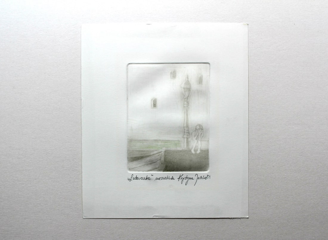 Krystyna Jaszke, A Lantern, 2001, Etching - 2