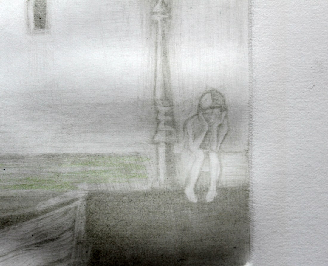 Krystyna Jaszke, A Lantern, 2001, Etching - 3