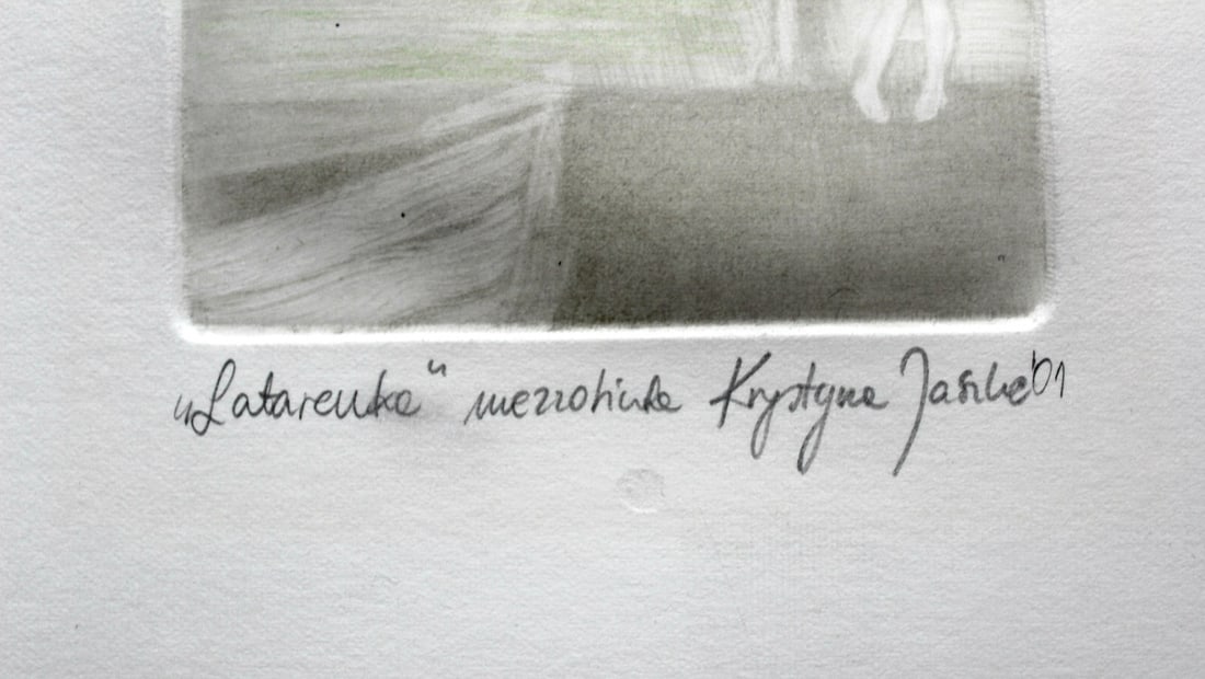 Krystyna Jaszke, A Lantern, 2001, Etching - 4