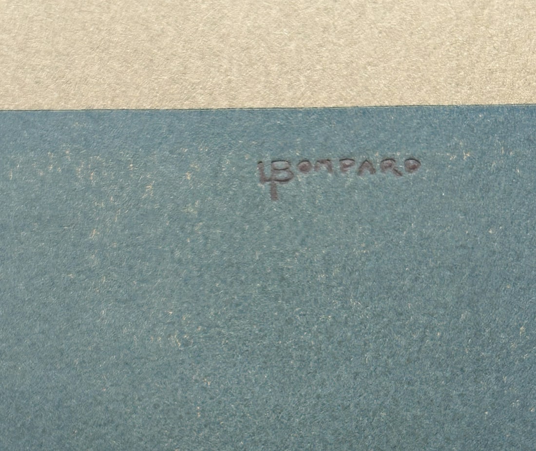 Luigi Bompard, La Rugiada, 1905, Woodcut - 2