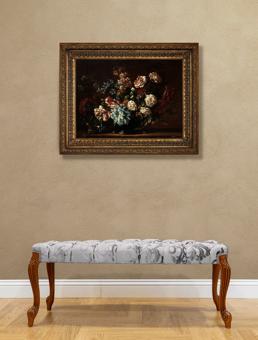 R. Suraci, Floral Still Life, 1980s, Oil on Canvas - 6