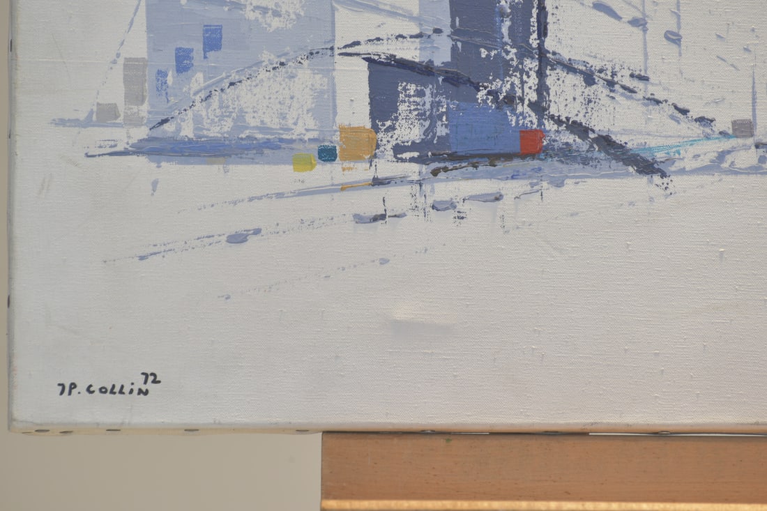 Abstract City Scene, Signed J.P. Collin '72 - 6