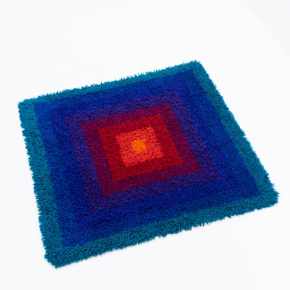 Square Rug Mira-Carré by Verner Panton, 1970s - 3