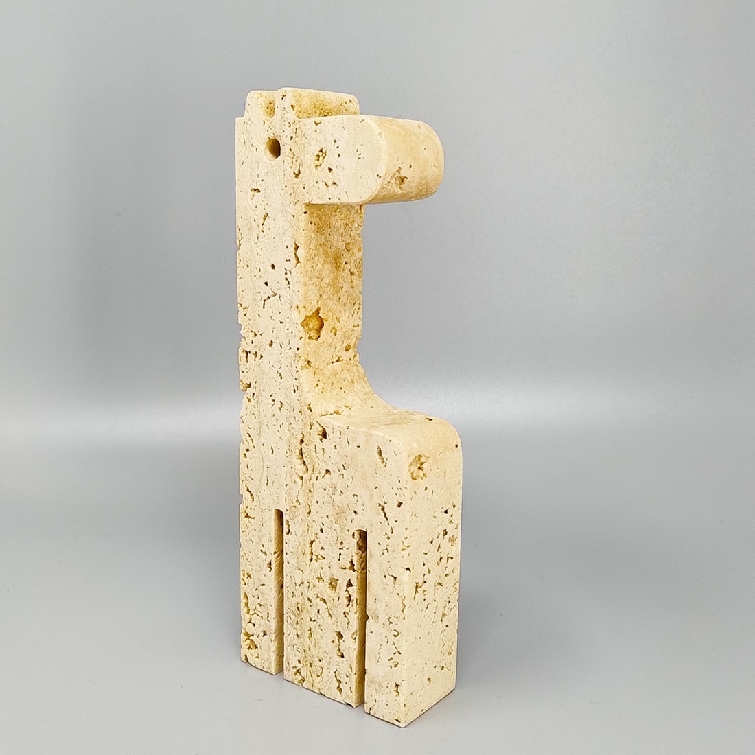 Travertine Giraffe Sculpture by Mari for F.lli Mannelli - 3