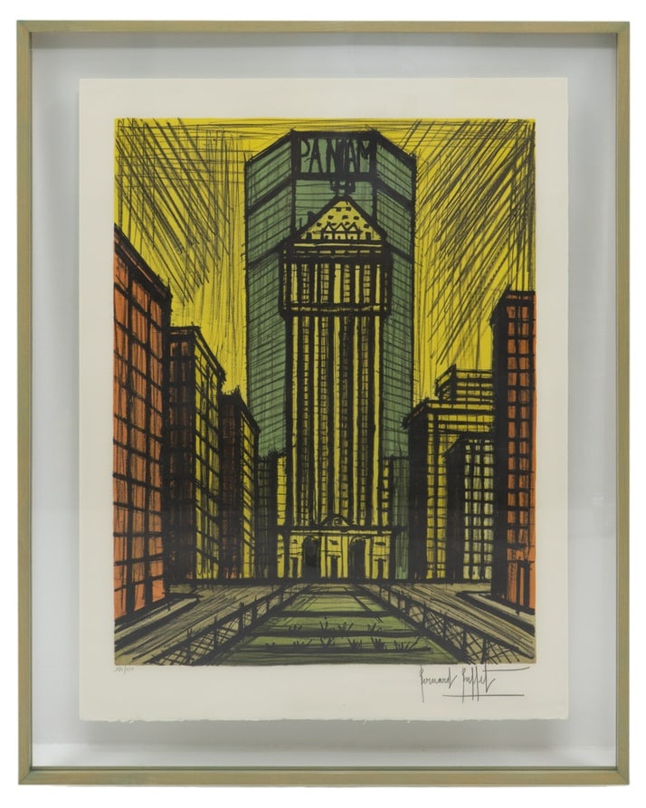 Bernard Buffet, Panam, 1980s, Lithograph, Framed: Dimensions Frame: Height: 90 cm Width: 72 cmDepth: 3 cmDimensions Artwork:Height: 75 cmWidth: 51 cm Country of Manufacture: France Design Period: 1980 to 1989 Production Period: 1980 to 1989 Detailed