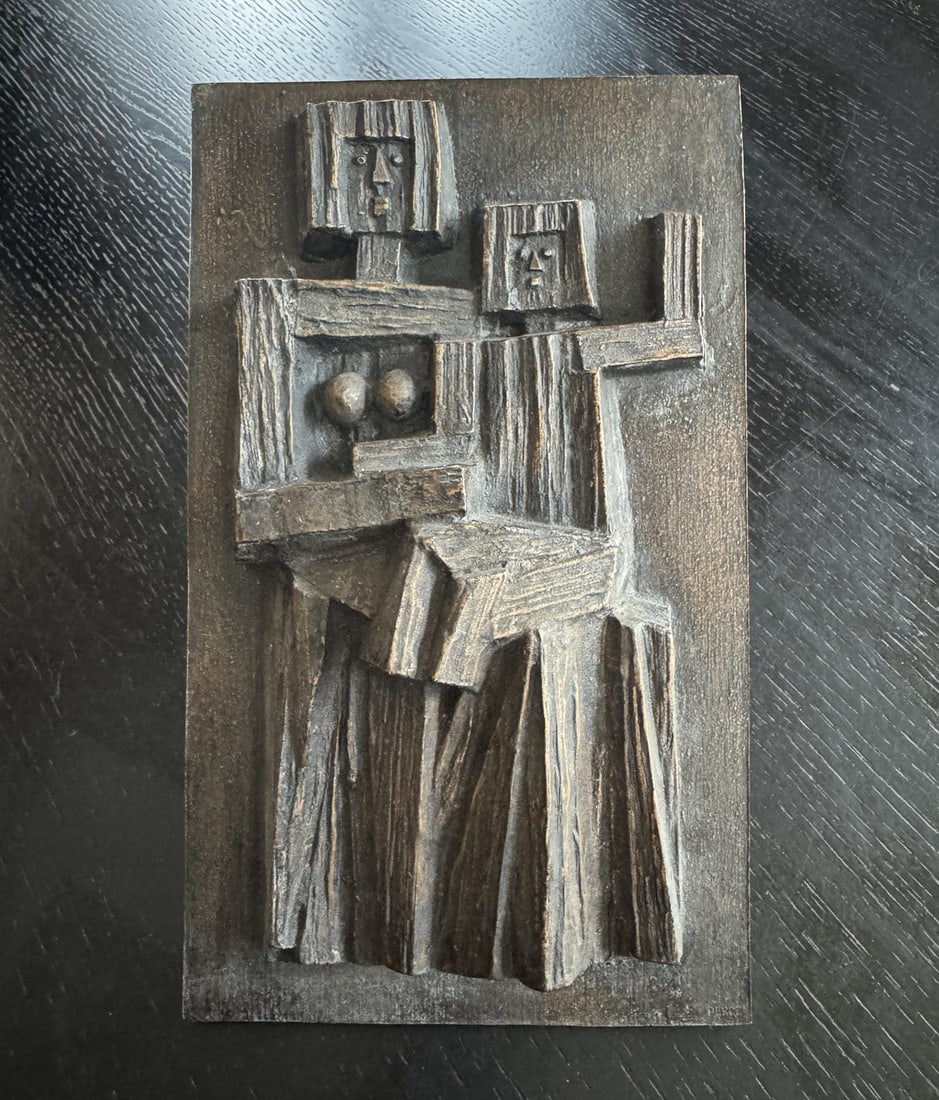 Percz János, Cubist Sculpture in Bronze - 4