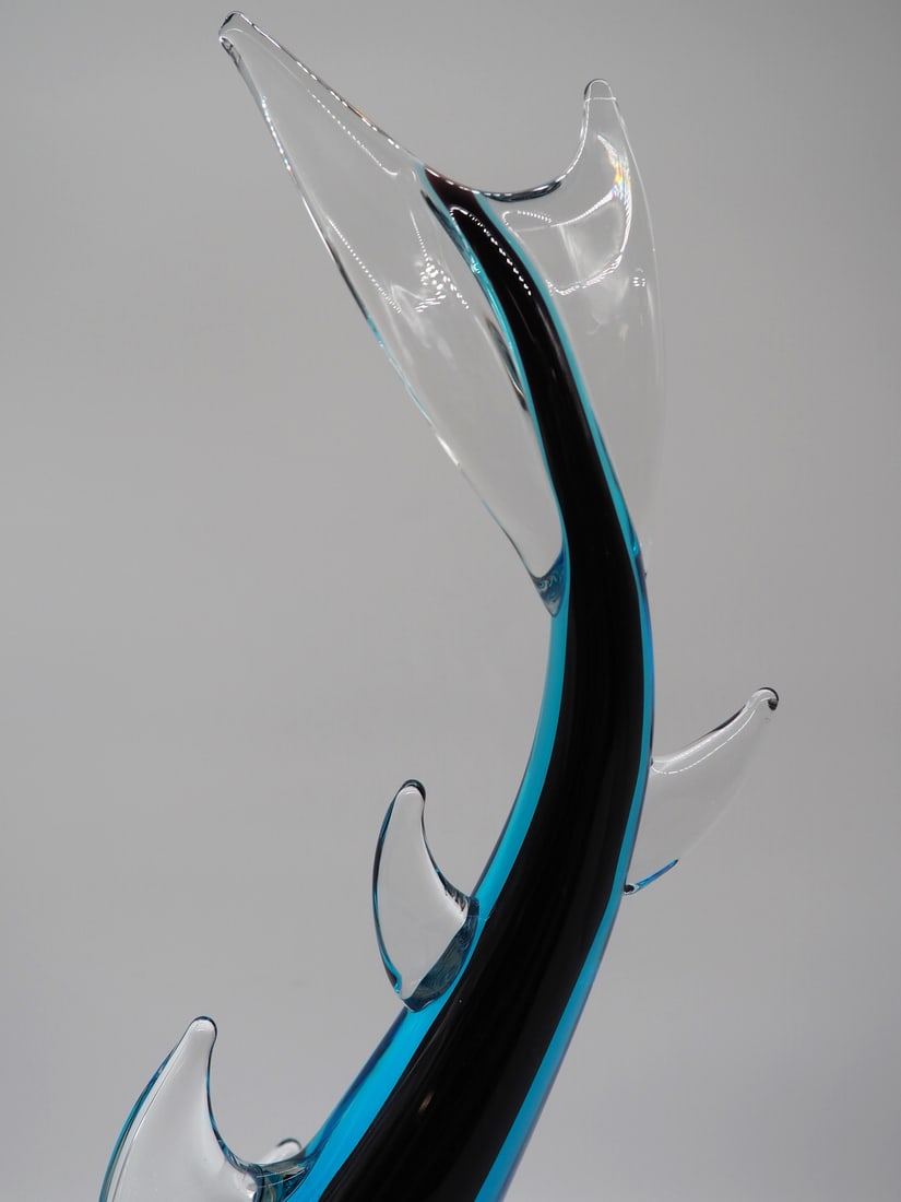 Glass Sculpture Shark, Färe Marcolin, Ronneby Sweden - 11