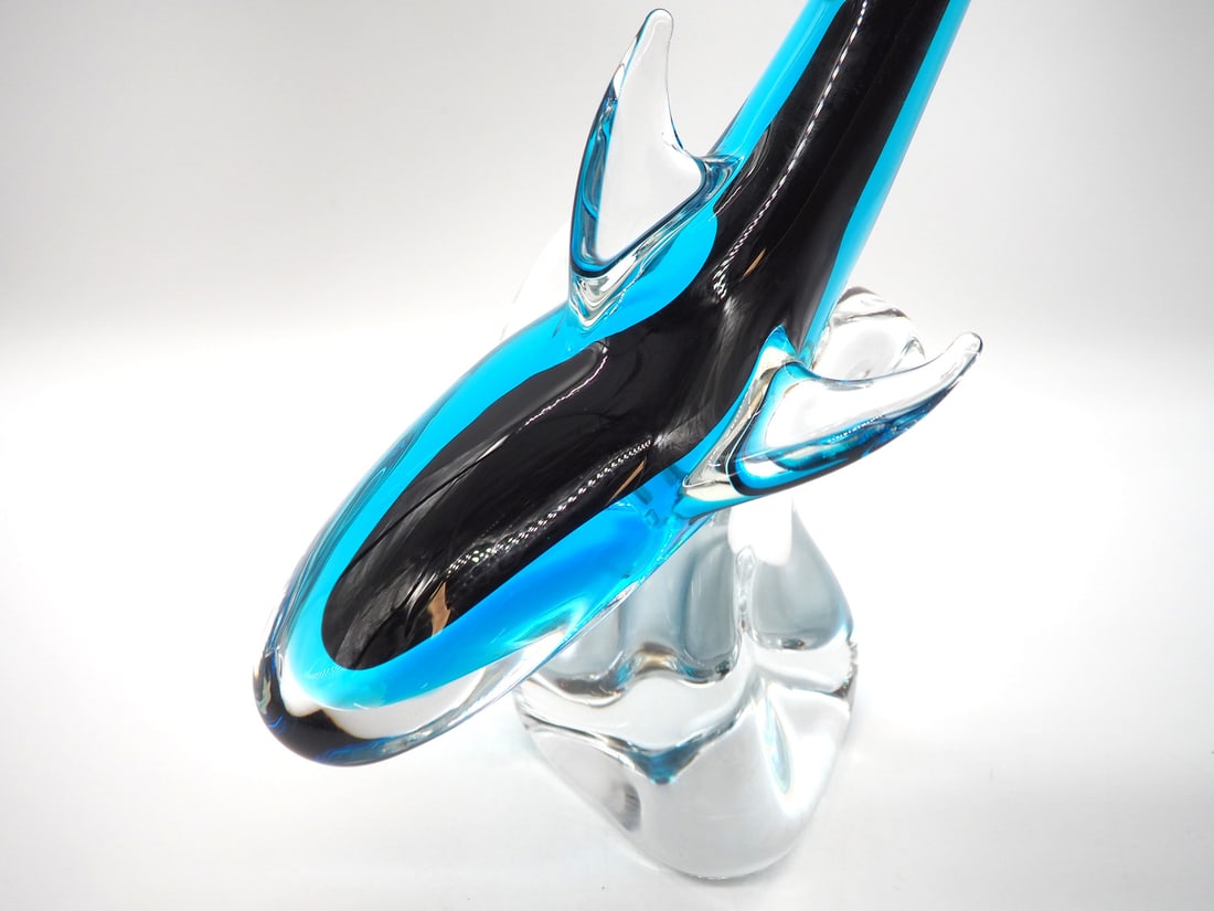 Glass Sculpture Shark, Färe Marcolin, Ronneby Sweden - 3