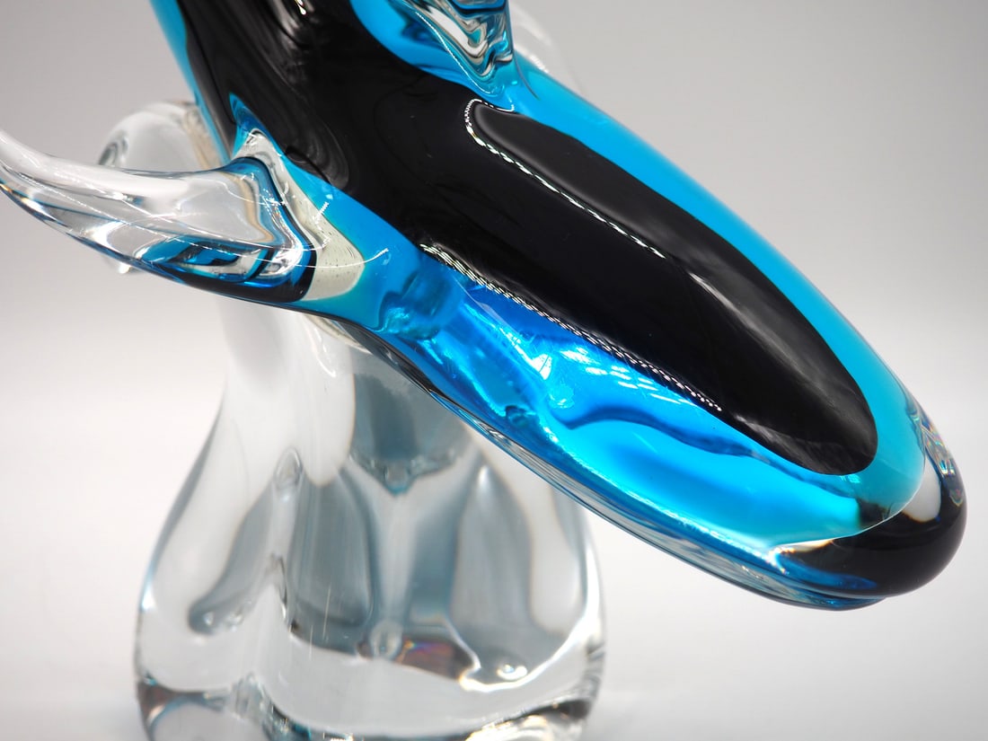 Glass Sculpture Shark, Färe Marcolin, Ronneby Sweden - 4