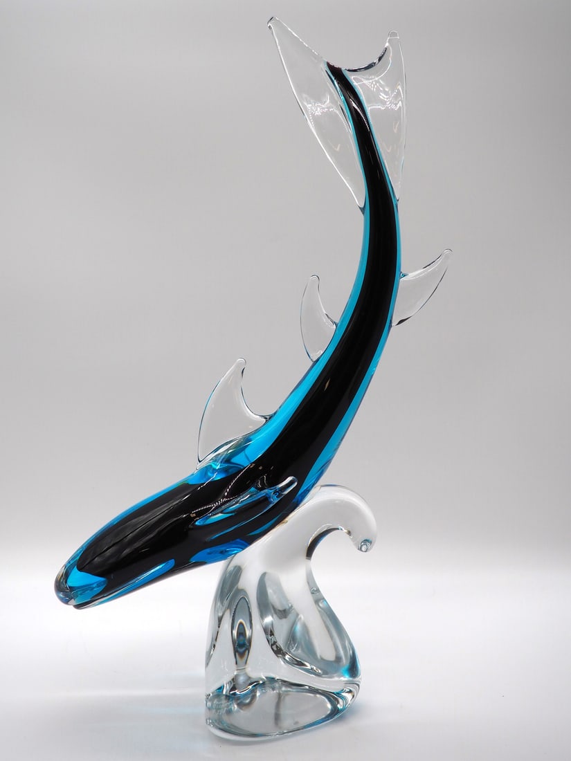 Glass Sculpture Shark, Färe Marcolin, Ronneby Sweden - 6