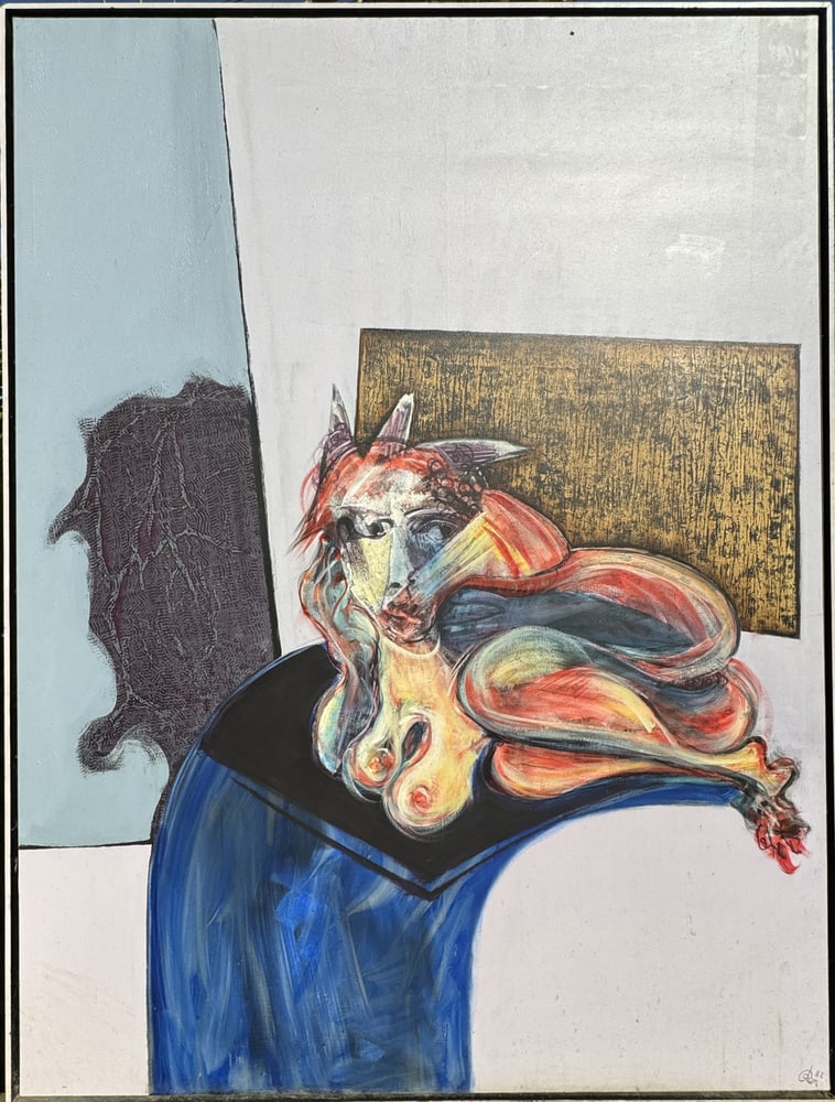 Henri Ren, Portrait, 1982, Oil on Canvas - 6