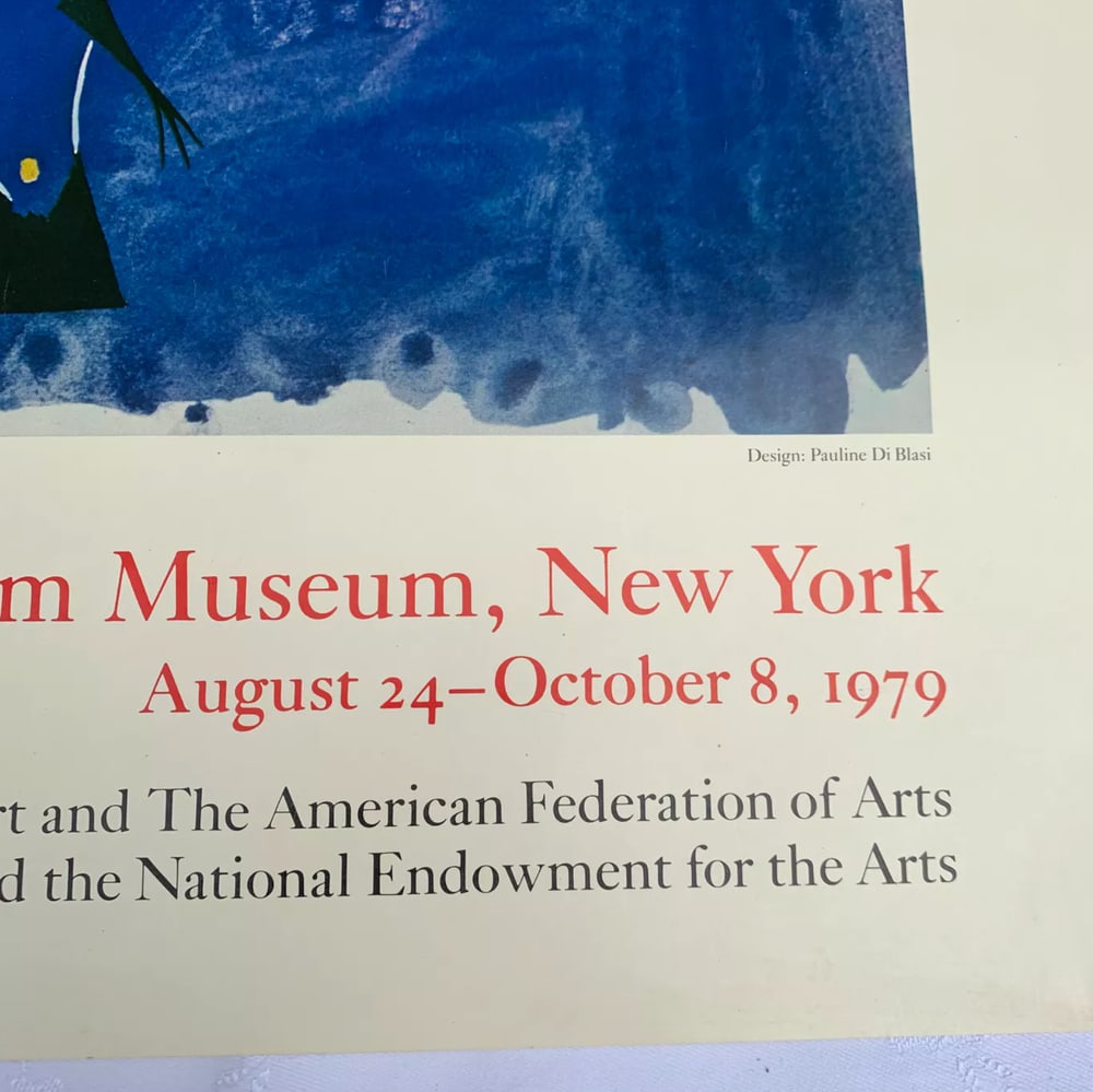 Vintage Joan Miro Museum Poster, 1979 - 4