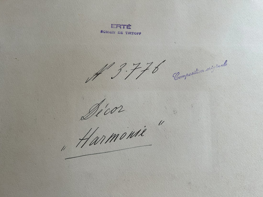 Erté, Harmony, 1930s, Tempera on Cardboard - 7