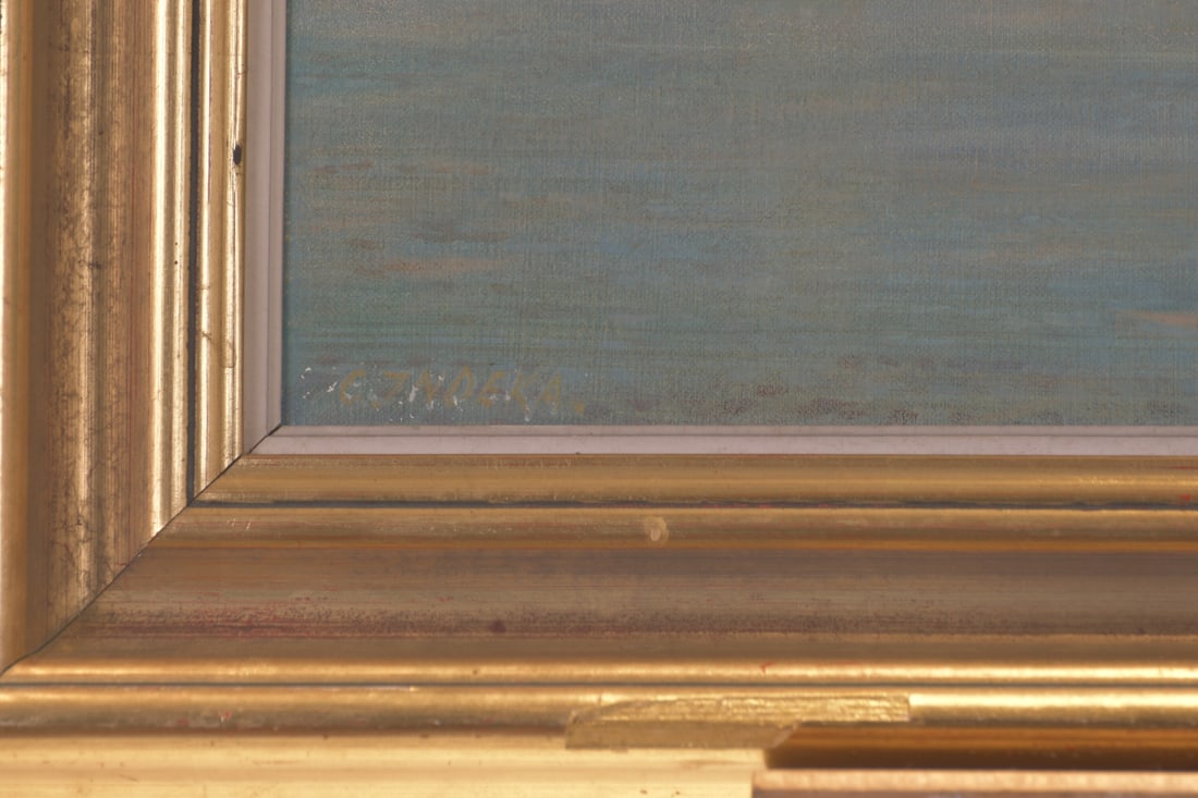 Venice with San Marco, Oil on Canvas, Gold Frame - 2