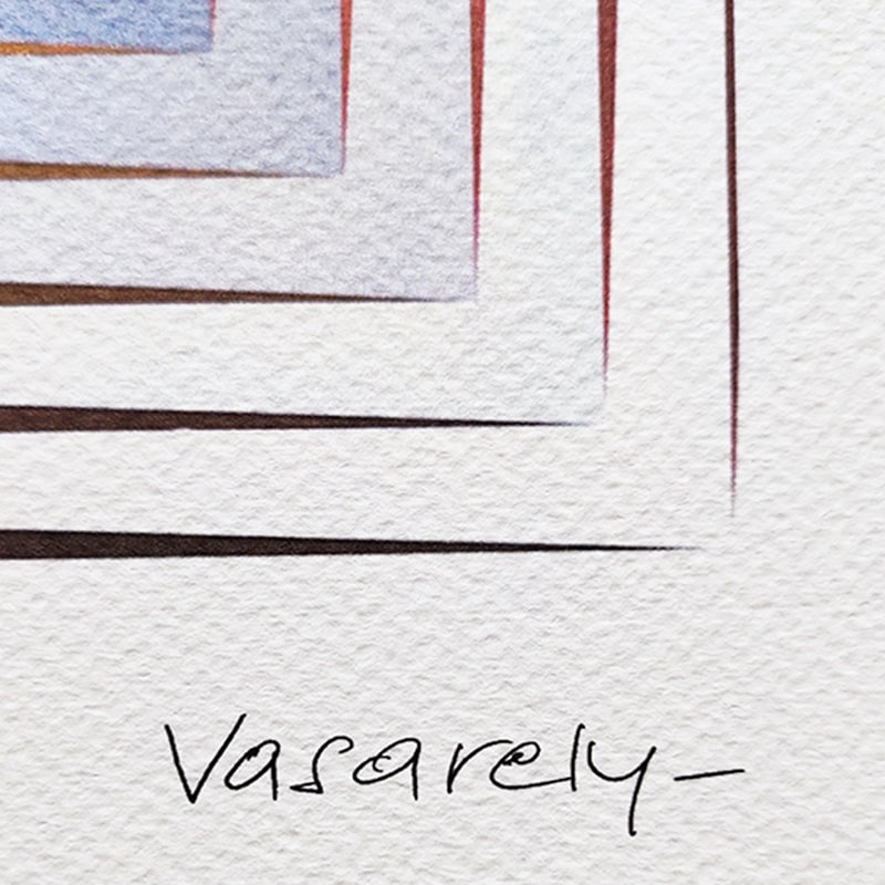 Victor Vasarely, Vonal Prim, 1970s, Lithograph on Paper - 7