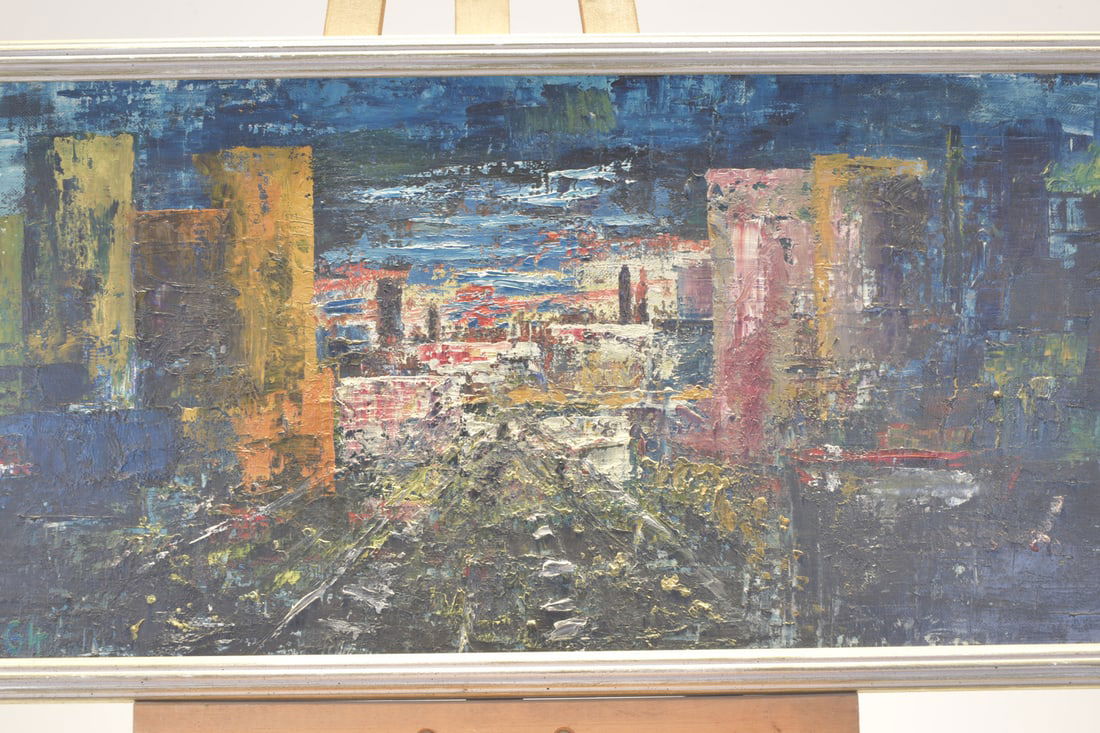 E.W., Abstract City, 1964, Oil - 2