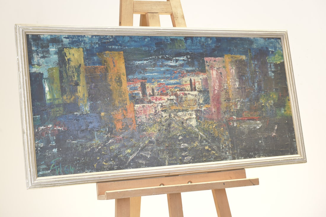 E.W., Abstract City, 1964, Oil - 5