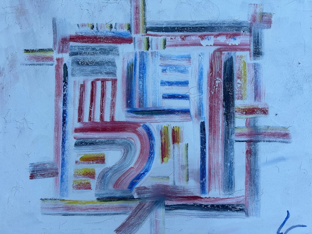 Abstract Composition, 1997, Oil on Canvas - 5