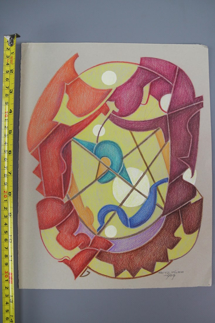 Fritz Klee, Abstract Composition, 1959, Drawing - 17