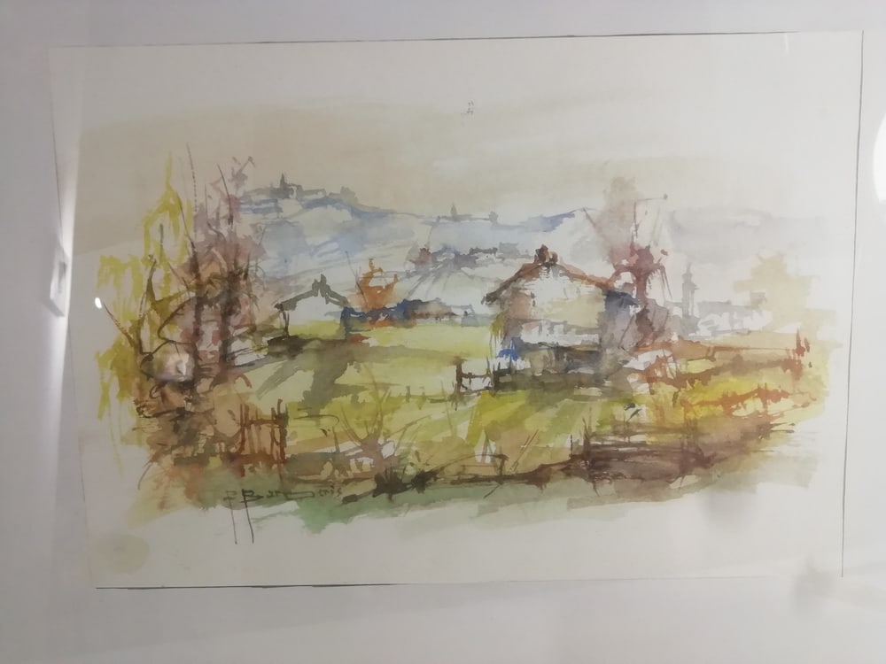 Pasquale Barberis, Landscape, Watercolor, 1970s - 4