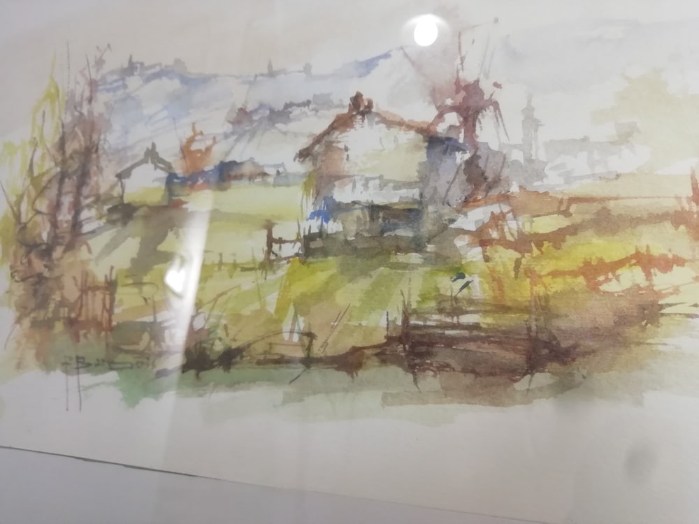 Pasquale Barberis, Landscape, Watercolor, 1970s - 5