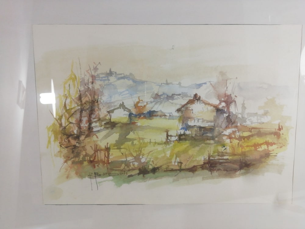 Pasquale Barberis, Landscape, Watercolor, 1970s - 6