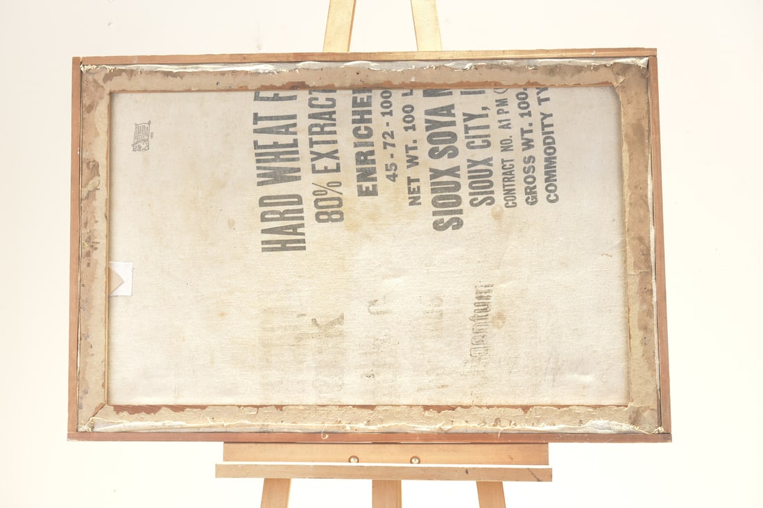 Wolf, Abstract Composition, 1956, Oil on Canvas, Framed - 4