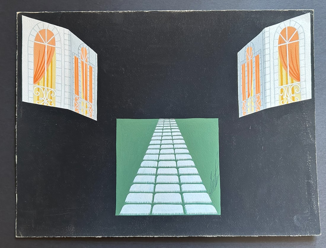 Erté, Theatrical Scenography, 1930s, Tempera, Cardboard - 8