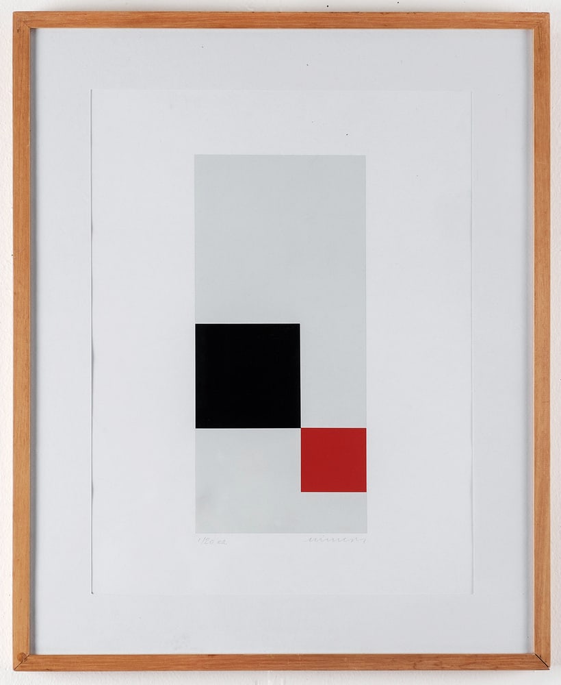 Jo Niemeyer, Composition in Red, Black and White - 2