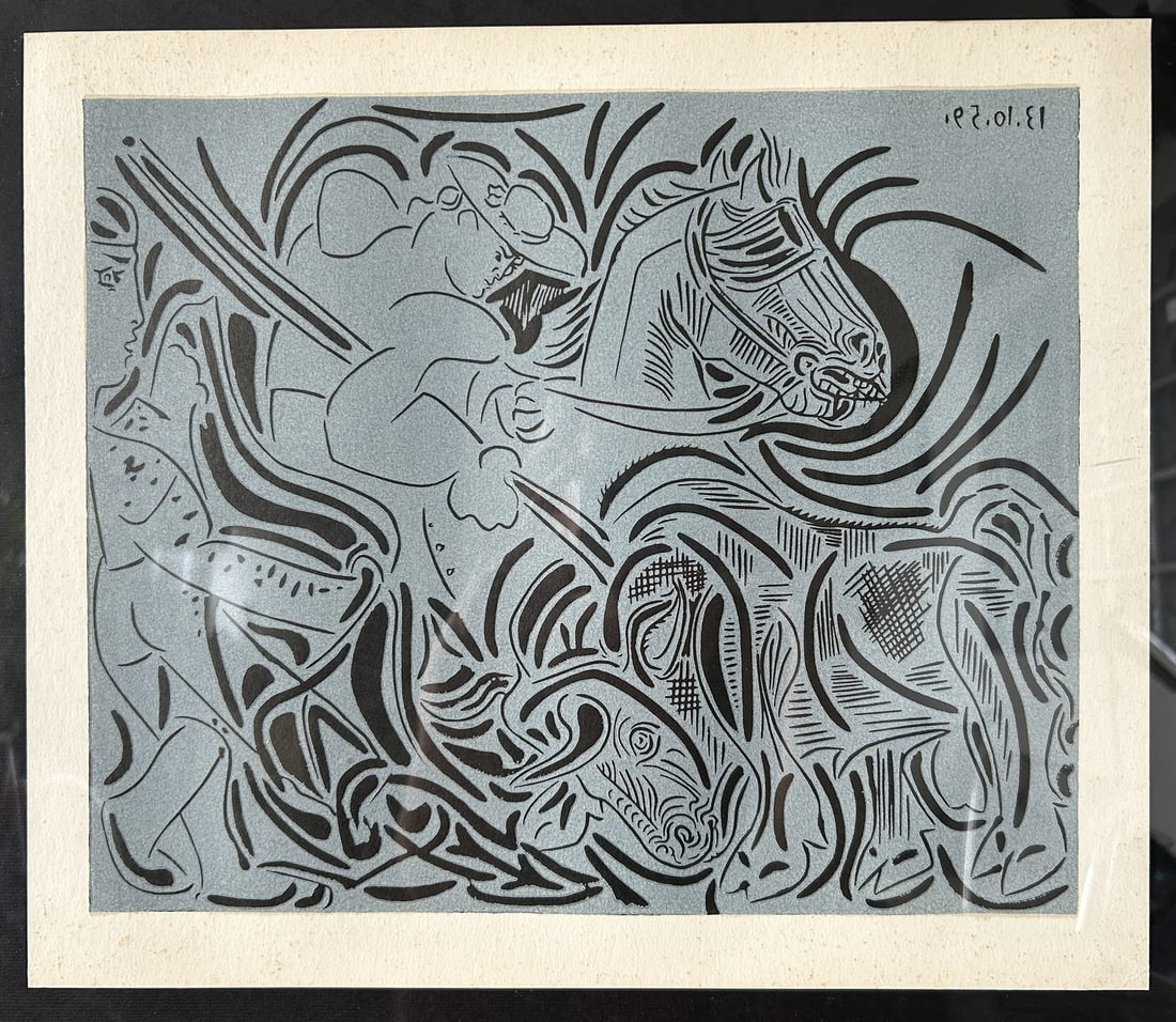 Pablo Picasso, La Picque, 1960s, Linocut - 2