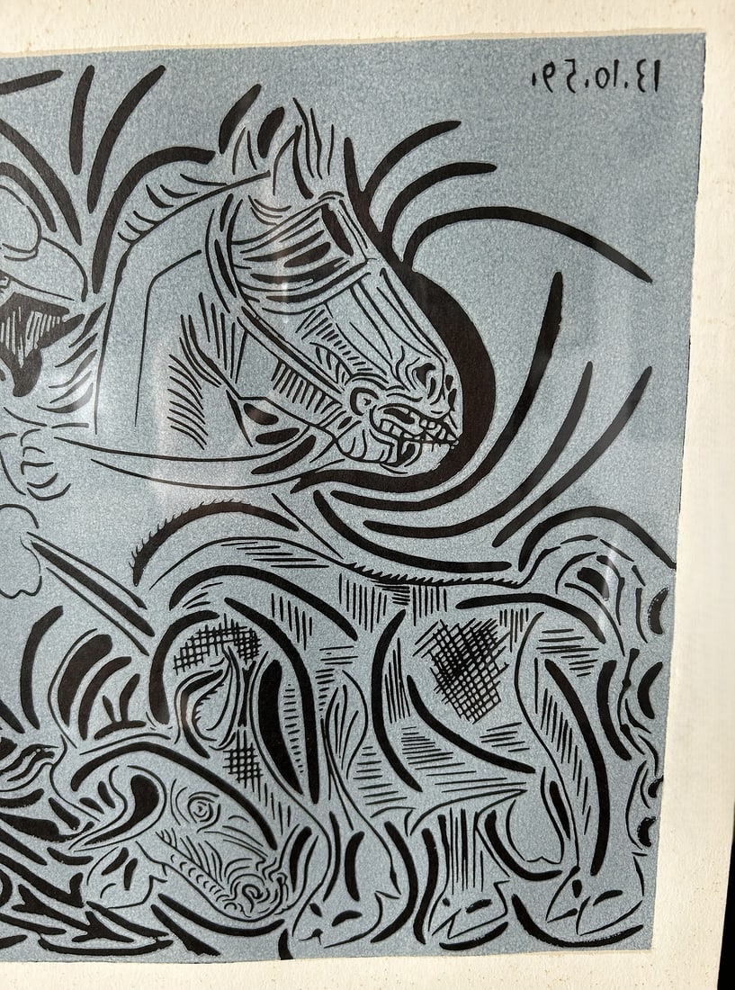 Pablo Picasso, La Picque, 1960s, Linocut - 4