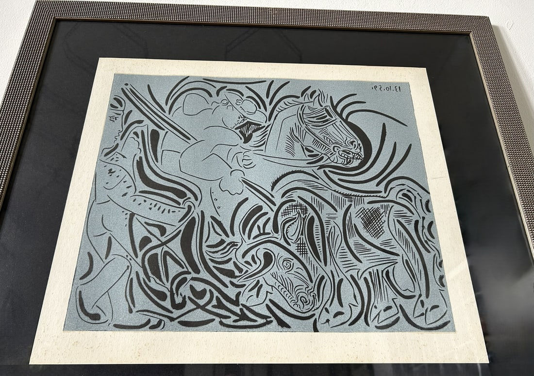 Pablo Picasso, La Picque, 1960s, Linocut - 5