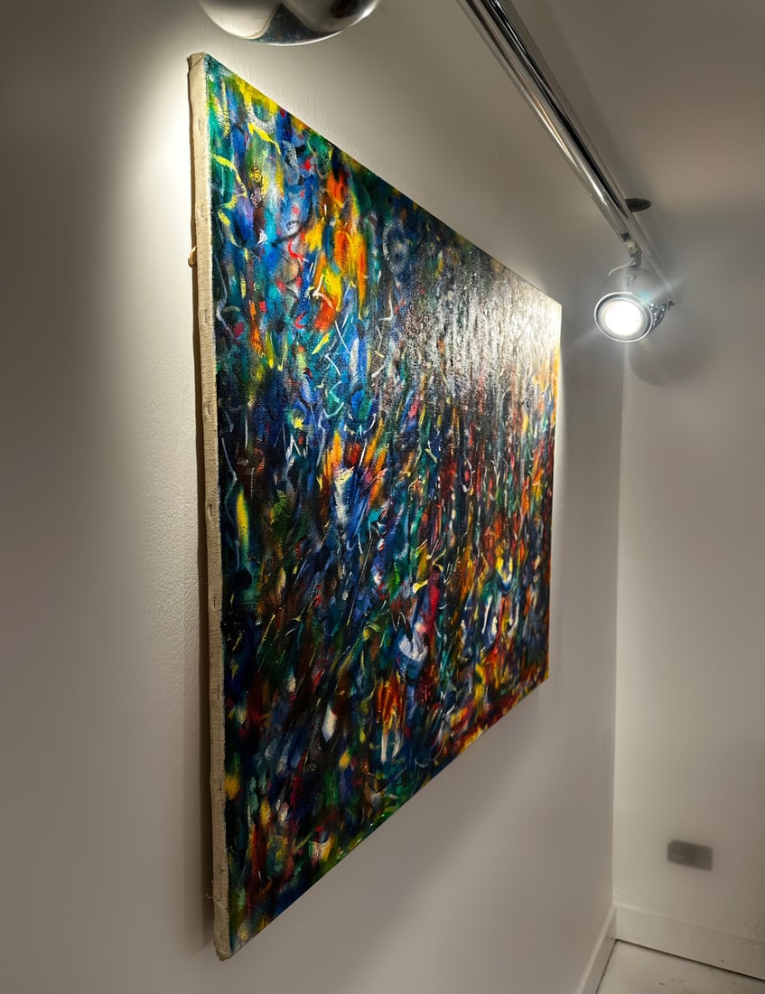 Jon Atac, Expression 1, 1989, Large Oil on Canvas - 7