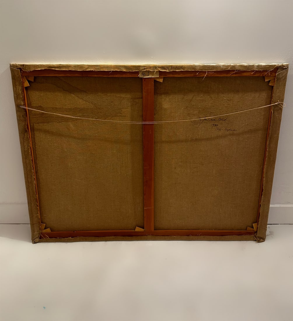 Jon Atac, Expression 1, 1989, Large Oil on Canvas - 9