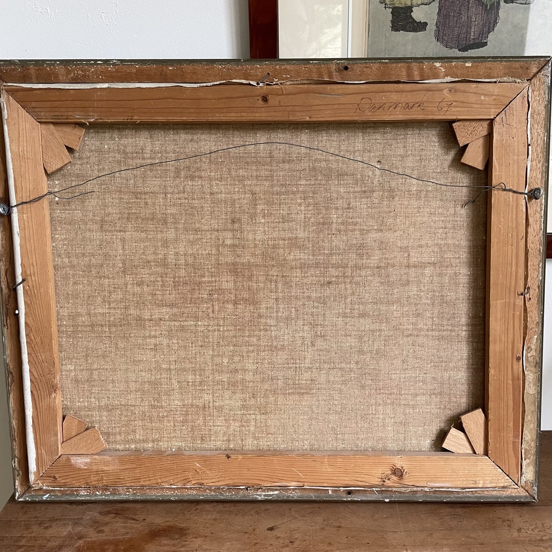 View of the Port, 1967, Oil on Canvas, Framed - 3