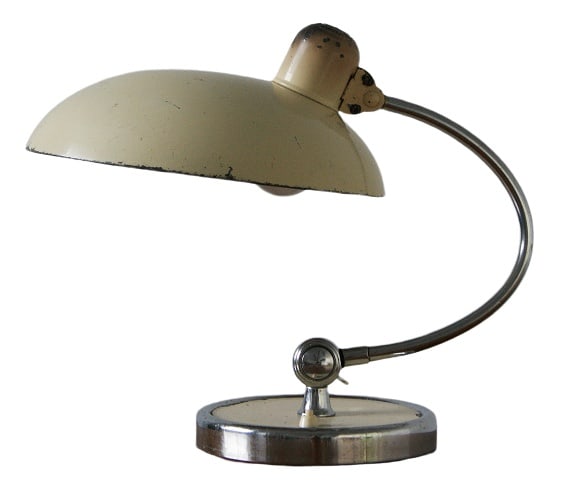 Model President 663 Table Lamp by Dell for Kaiser Idell: The Kaiser Idell lamp series has a very elegant and timeless design. With its original Bauhaus style design, the Kaiser Idell series is built around the globally patented ball joint (1930), and the ve