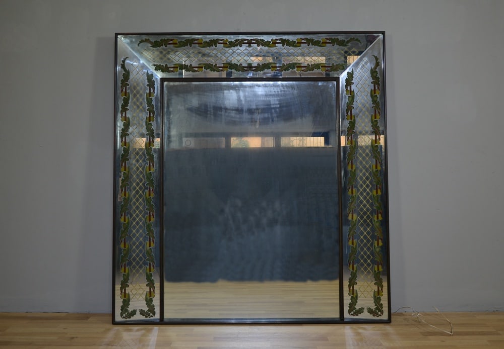 Backlit Mirror by Luigi Brusotti, Italy, 1940s - 13